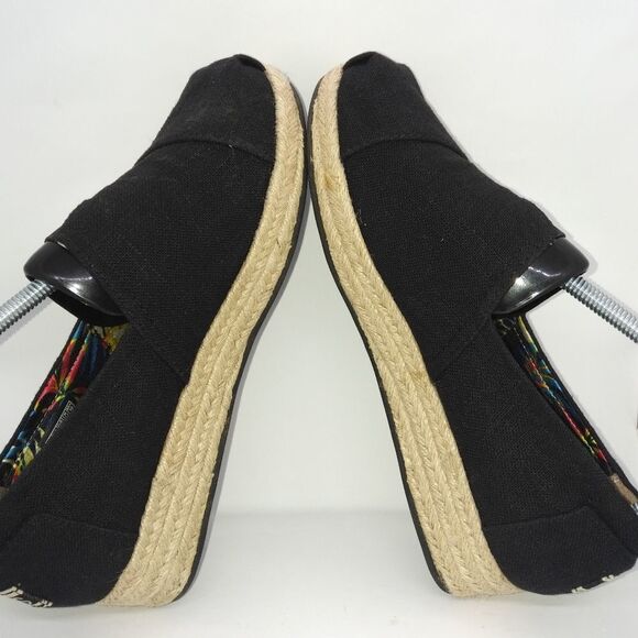 Bobs By Skechers Highlight High Jinx Espadrilles Women's Size 9.5 Black, Tan - Picture 5 of 8